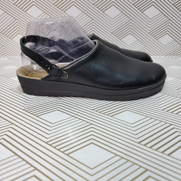 Rohde Women's Naturform Black Natural Shape Clogs Mules Slip On Size 41. - Picture 3 of 10